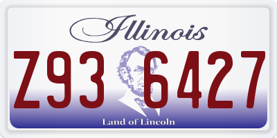 IL license plate Z936427