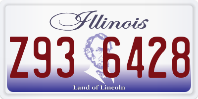 IL license plate Z936428