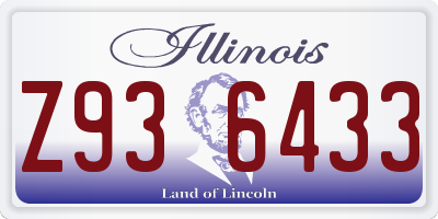 IL license plate Z936433