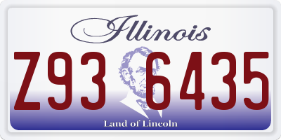 IL license plate Z936435