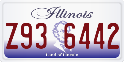 IL license plate Z936442