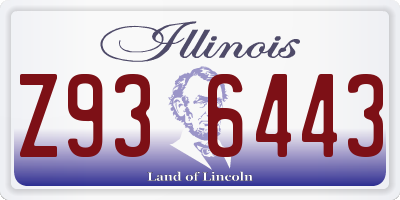 IL license plate Z936443