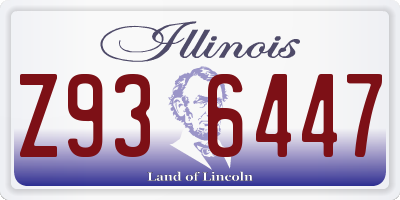 IL license plate Z936447