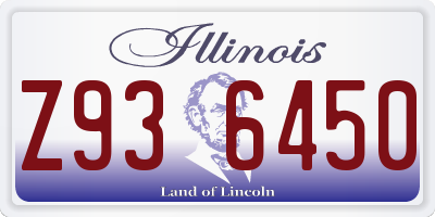 IL license plate Z936450