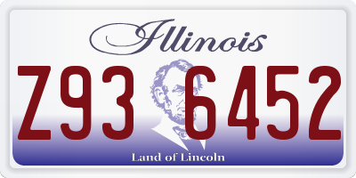 IL license plate Z936452