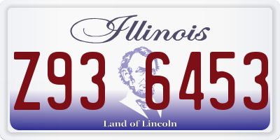 IL license plate Z936453