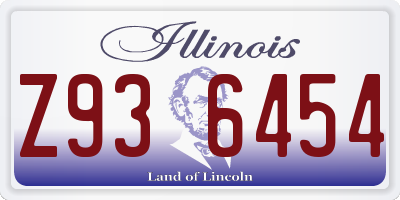 IL license plate Z936454