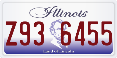 IL license plate Z936455