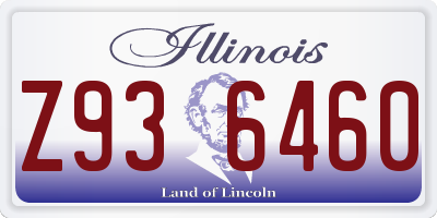 IL license plate Z936460