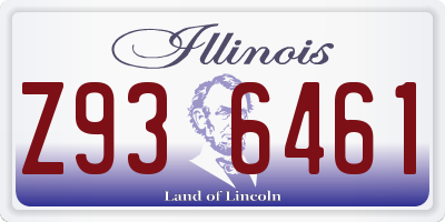 IL license plate Z936461