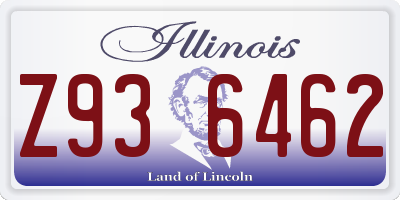 IL license plate Z936462