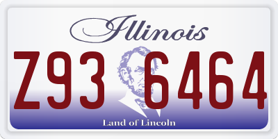 IL license plate Z936464