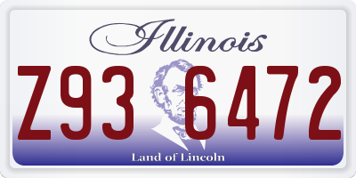 IL license plate Z936472