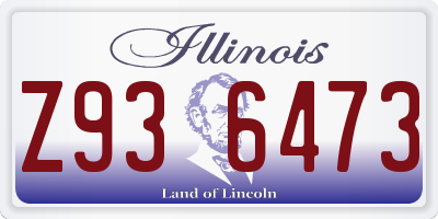 IL license plate Z936473