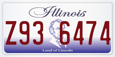 IL license plate Z936474