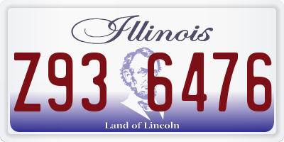 IL license plate Z936476