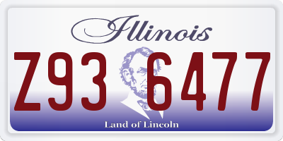 IL license plate Z936477