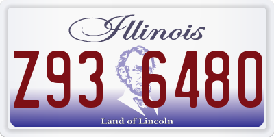 IL license plate Z936480