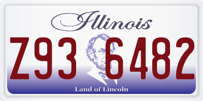 IL license plate Z936482