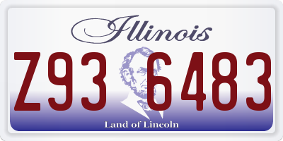 IL license plate Z936483