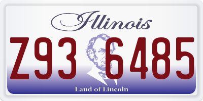 IL license plate Z936485