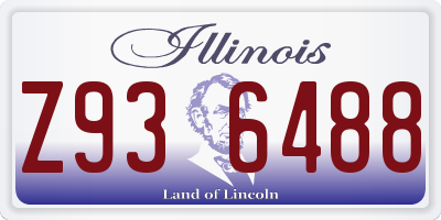 IL license plate Z936488