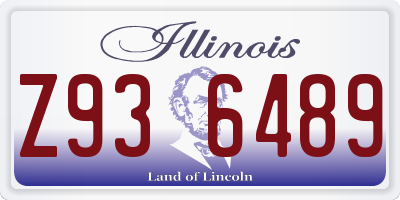 IL license plate Z936489