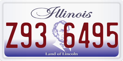 IL license plate Z936495