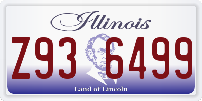 IL license plate Z936499