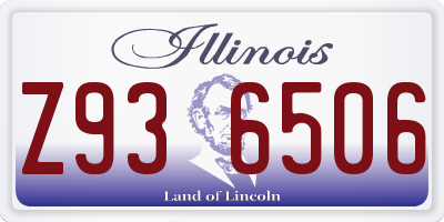 IL license plate Z936506