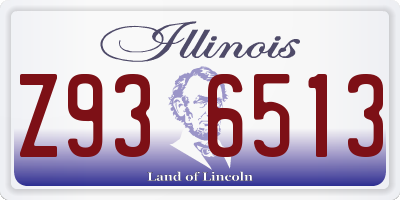 IL license plate Z936513