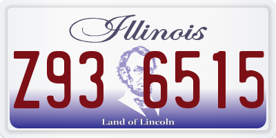 IL license plate Z936515
