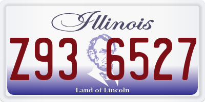 IL license plate Z936527