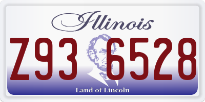 IL license plate Z936528