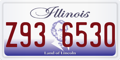 IL license plate Z936530