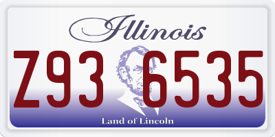 IL license plate Z936535