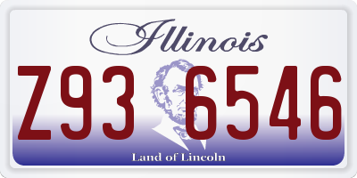 IL license plate Z936546