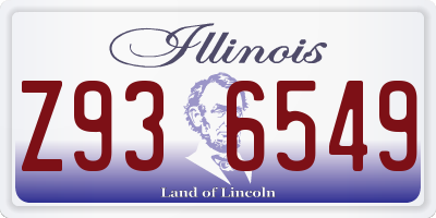 IL license plate Z936549