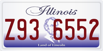 IL license plate Z936552