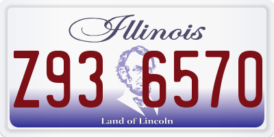 IL license plate Z936570