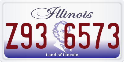IL license plate Z936573