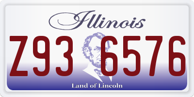 IL license plate Z936576