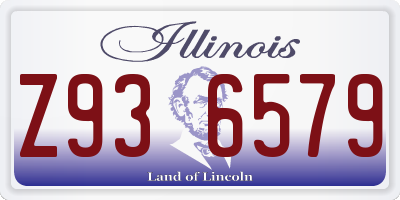 IL license plate Z936579