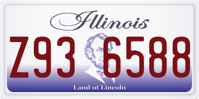 IL license plate Z936588