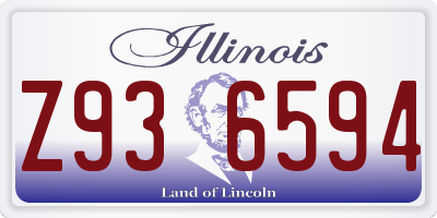 IL license plate Z936594