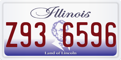 IL license plate Z936596