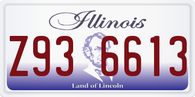 IL license plate Z936613