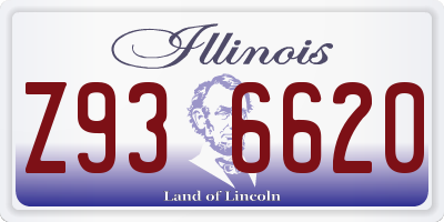 IL license plate Z936620