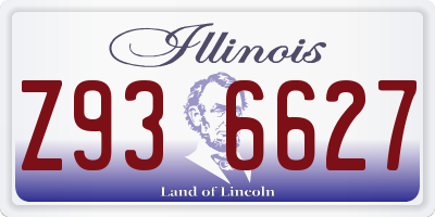 IL license plate Z936627