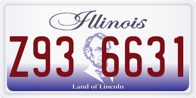 IL license plate Z936631